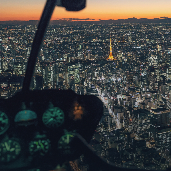 Aerial view of Tokyo